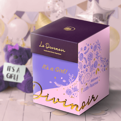 Birth Announcement Chocolate Gift Box (Girl)